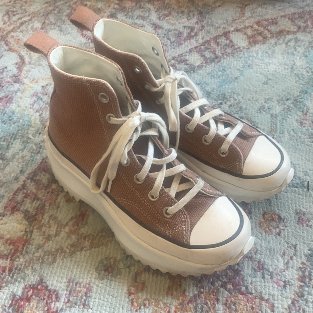 Brown Platform Converse All Stars